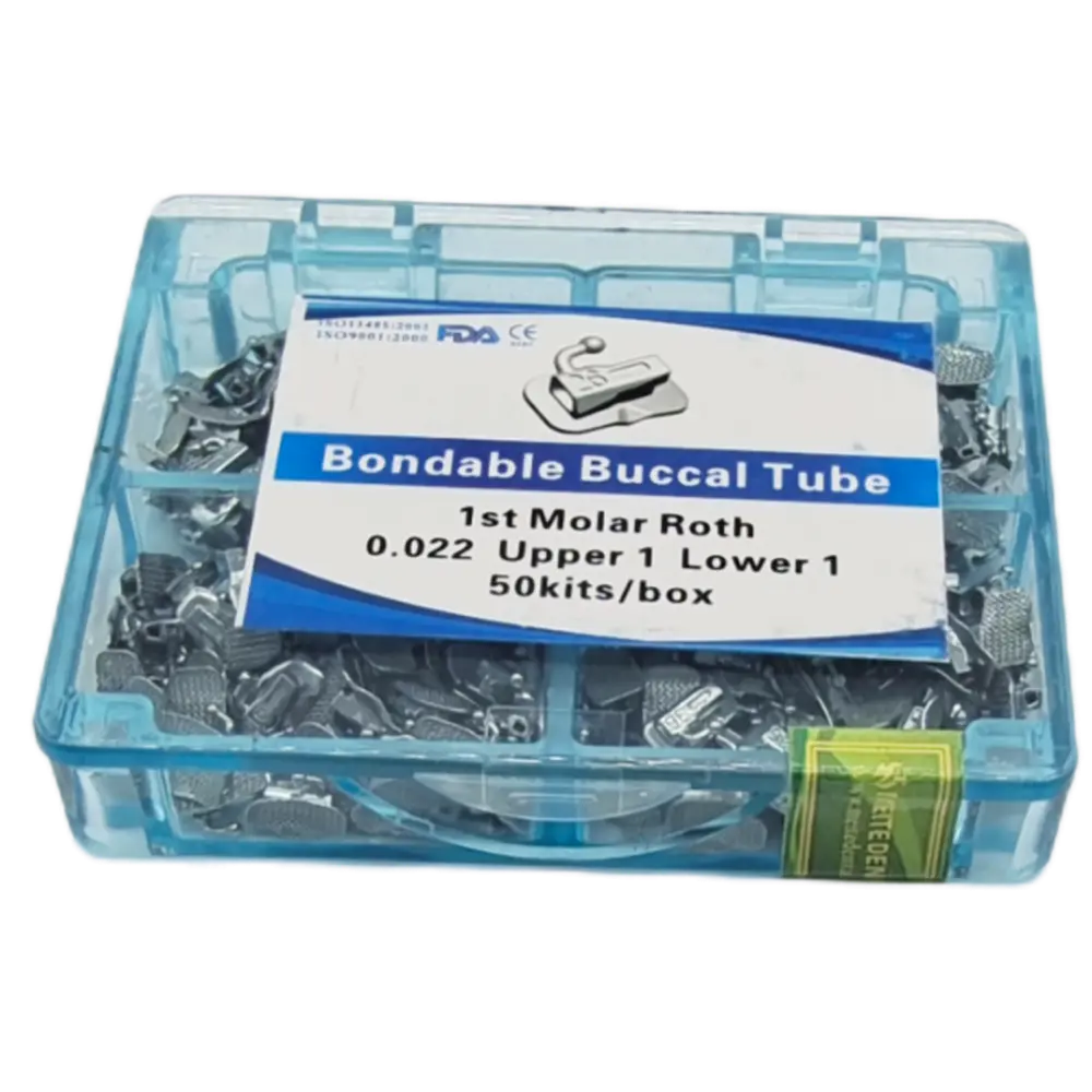 Dental Orthodontic Tubes 1st Molar Bondable 50 Sets Orthodontics Accessories Dentistry Materials Odontorthosis Roth MBT Buccal