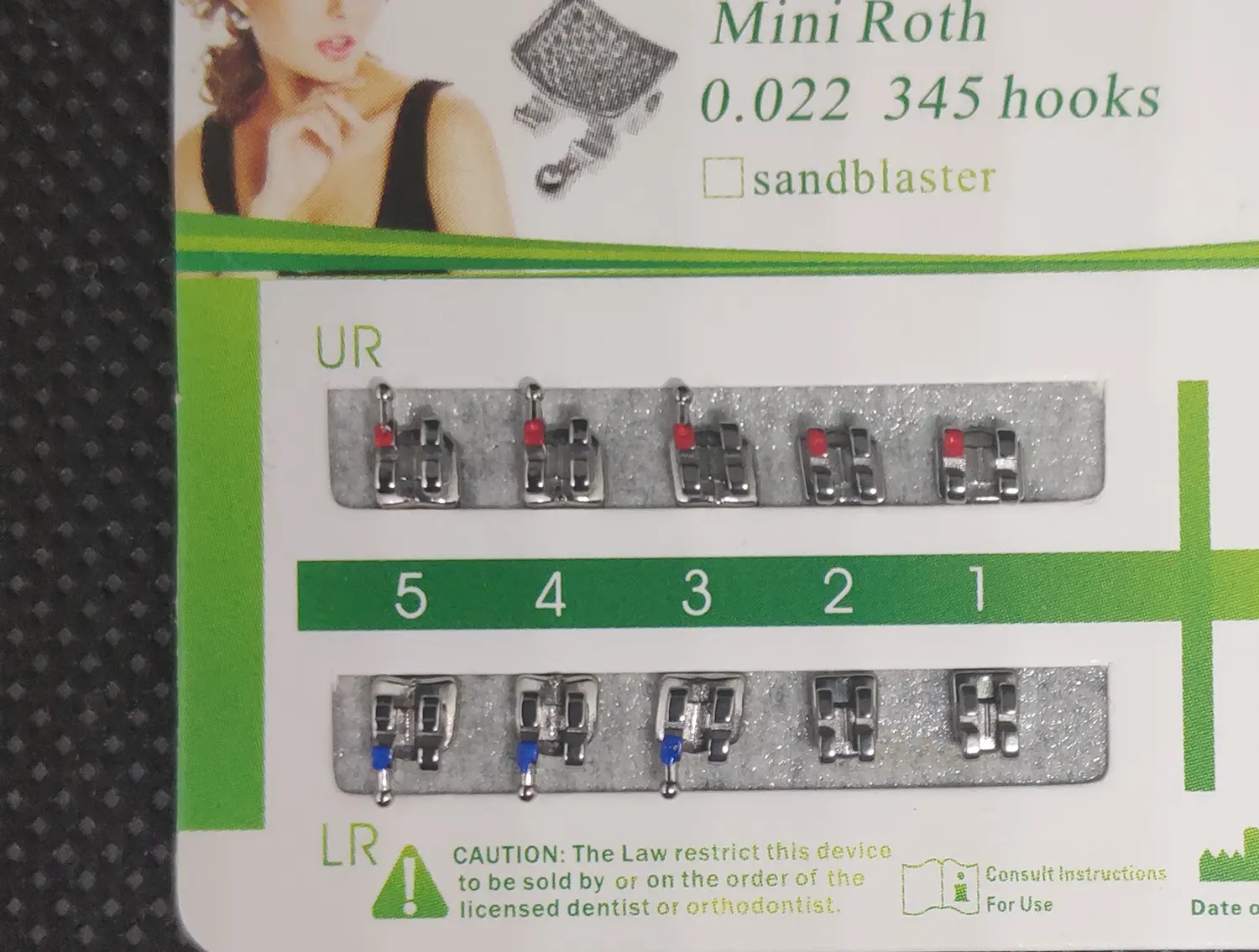 100Sets Mesh Base Braces Mini Roth 022 Slot 345 Hooks Orthodontic Metal Braces Bracket MIM Monoblock Brackets Mesh Base