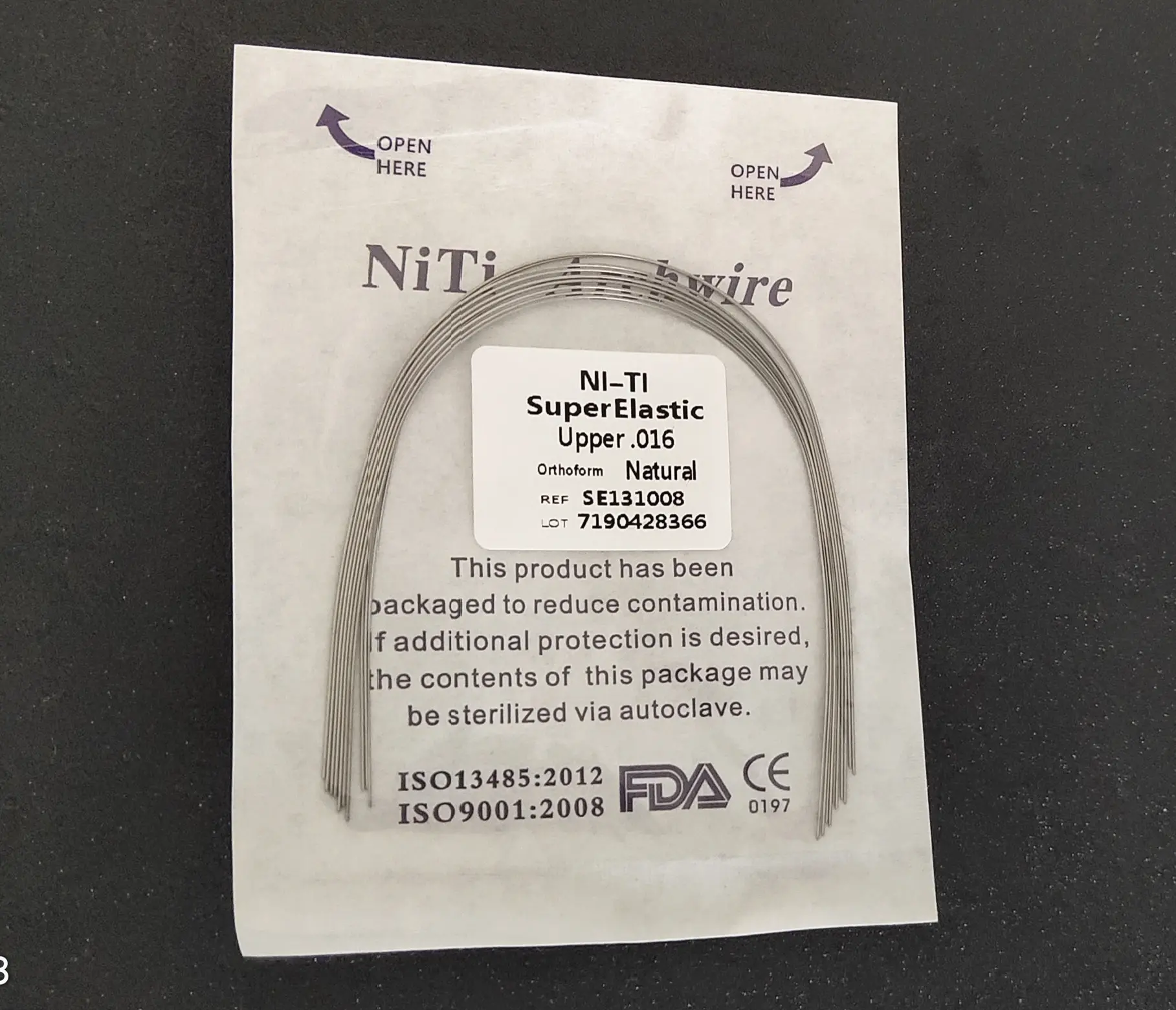 100 Packs Super Elastic Niti Round Arch Wires Nature Form 1000 Pcs Dental Orthodontics Bows