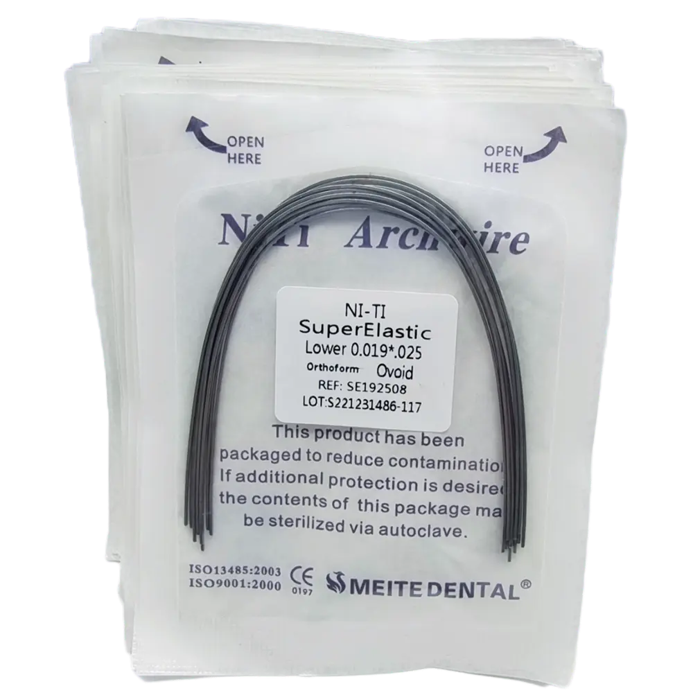 20Pack Dental Arch Wires Orthodontic Super Elastic NITI Rectangular Rectangle Archwire Lower/Upper 10pcs/pack