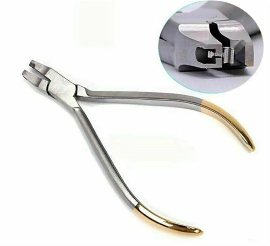 Dental Orthodontic Pliers Crimpable Hook Placement Pliers Stainless Steel Free Hook Clamp Orthodontic Forceps Dentistry