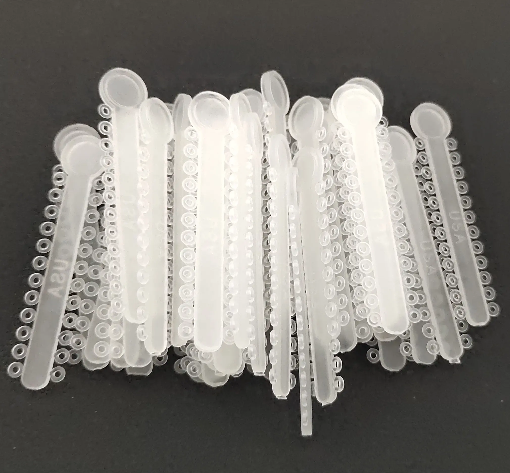 1008Pcs Dental Orthodontic Ligature Ties Elastic Rubber Bands Transparent Clear Color