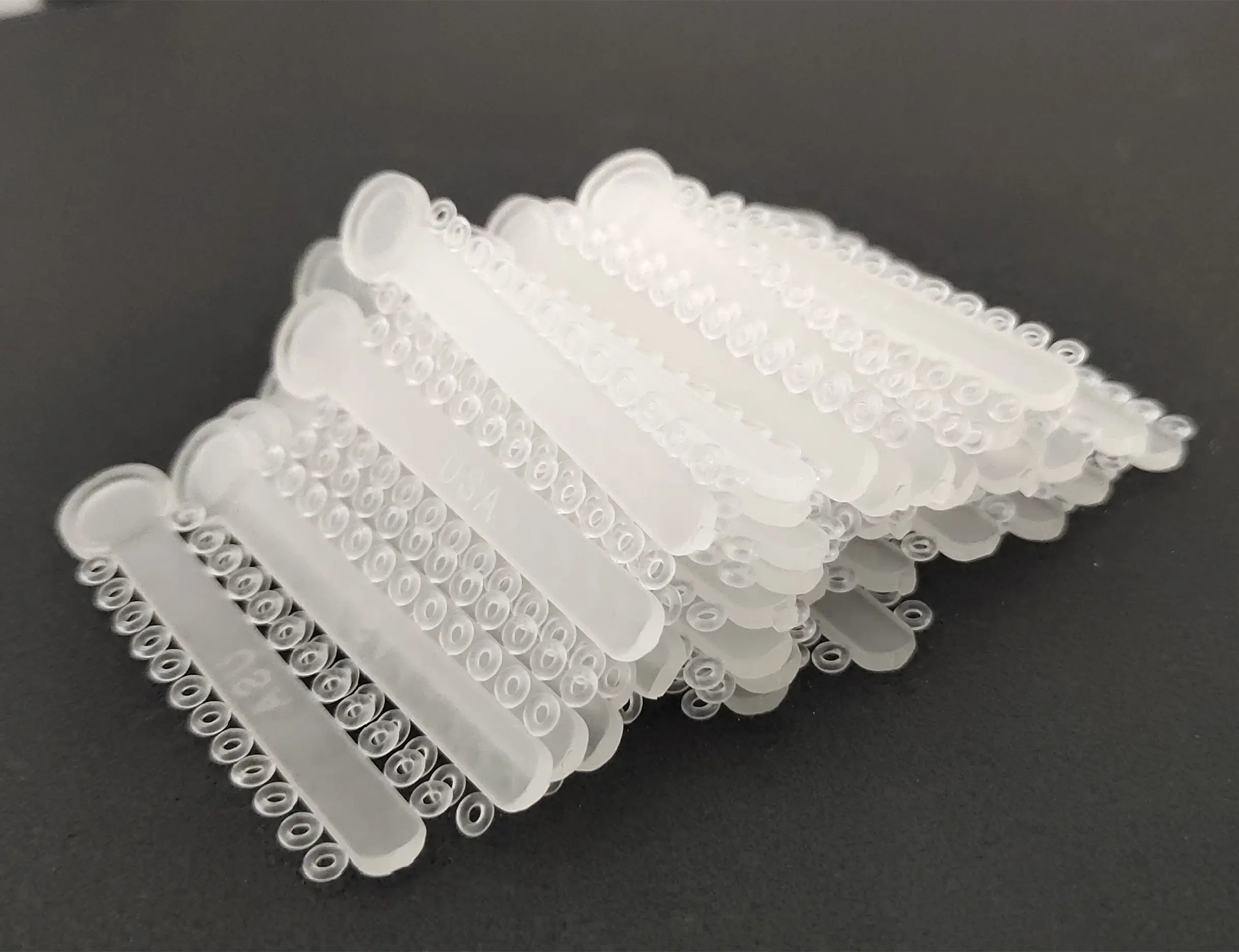 1008Pcs Dental Orthodontic Ligature Ties Elastic Rubber Bands Transparent Clear Color