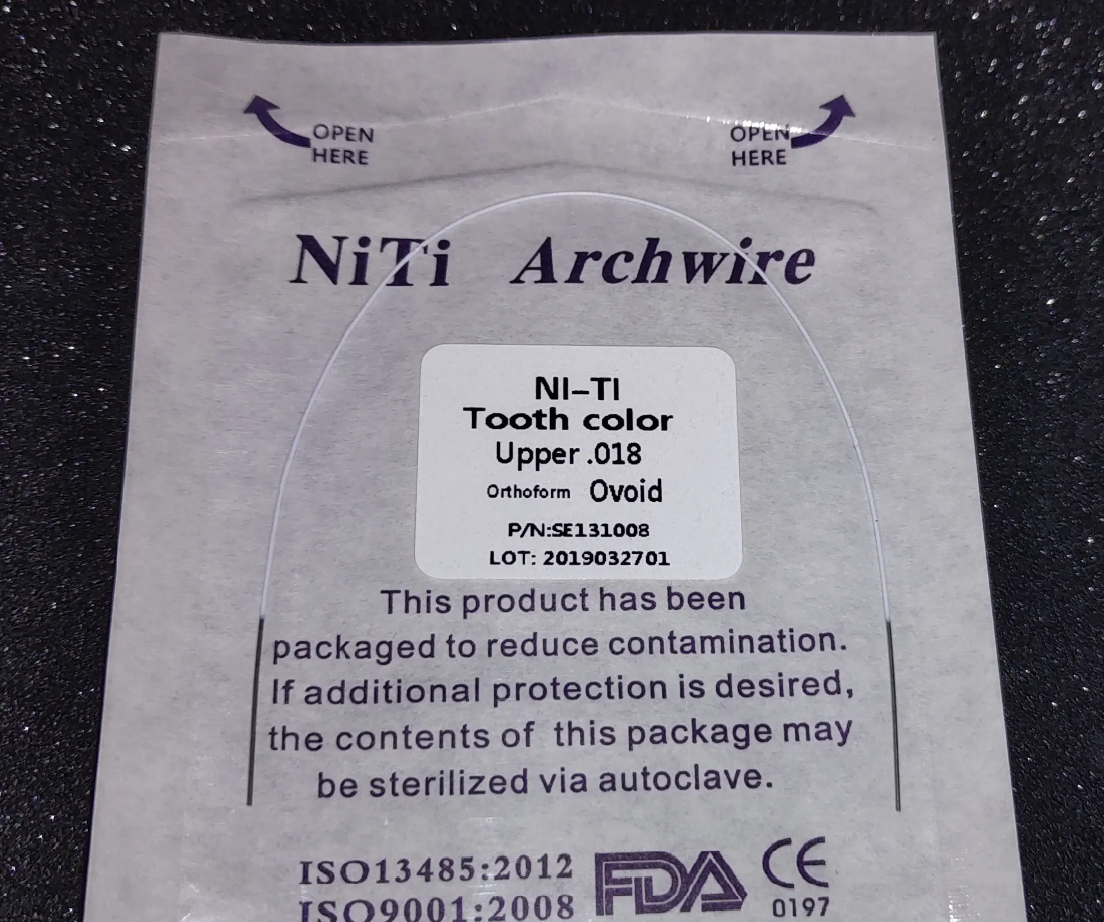30 Packs  Super Elastic White Coated Arch Wire Round Dental Orthodontics Bows Ovoid Form 1pc/pack