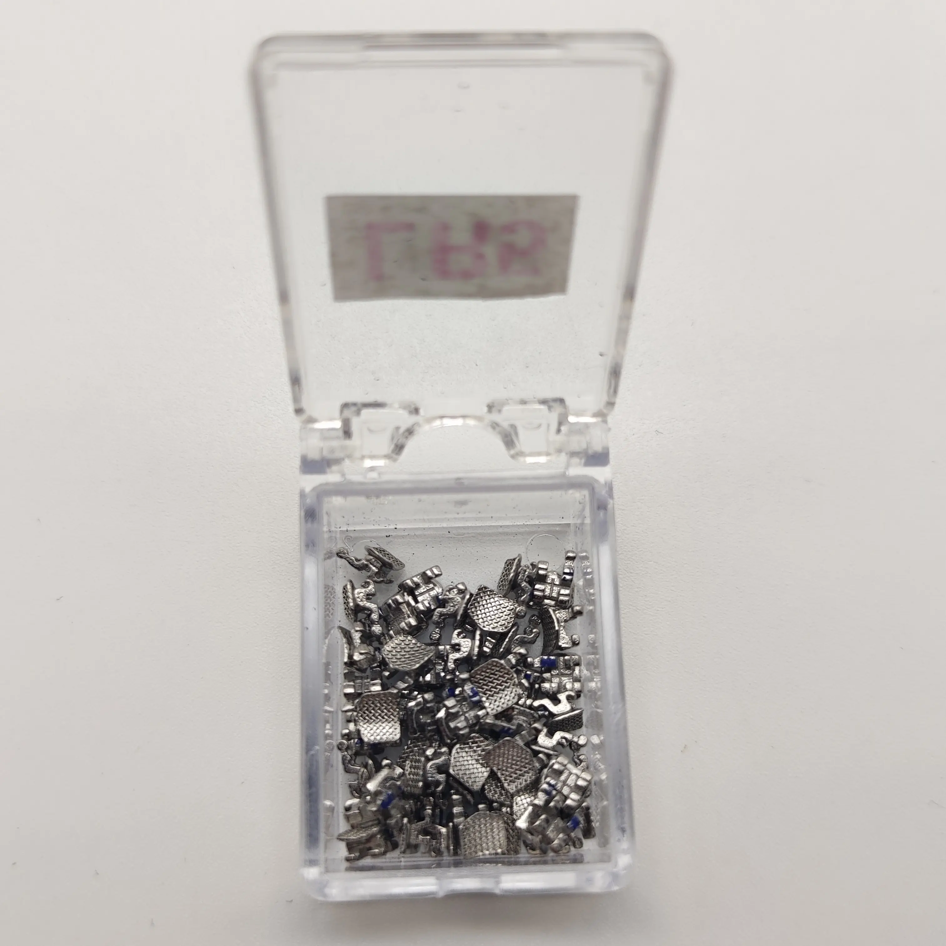50Sets/Box  Dental Teeth Braces Mini Mbt 022 345 Metal Brackets Mesh Base Orthodontis Accessories