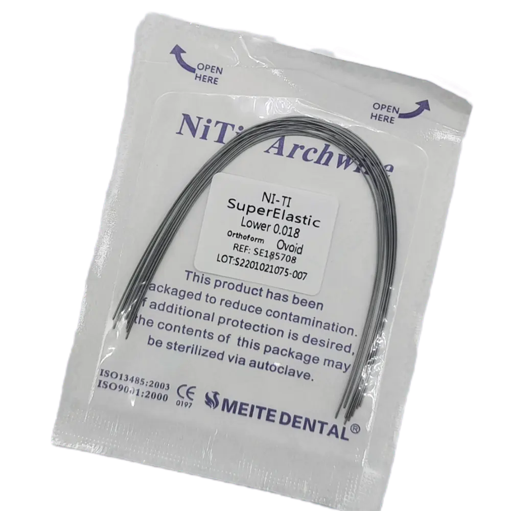 20Packs Dental Orthodontic Round Arch Wires Super Elastic Wire Niti Ovoid Form