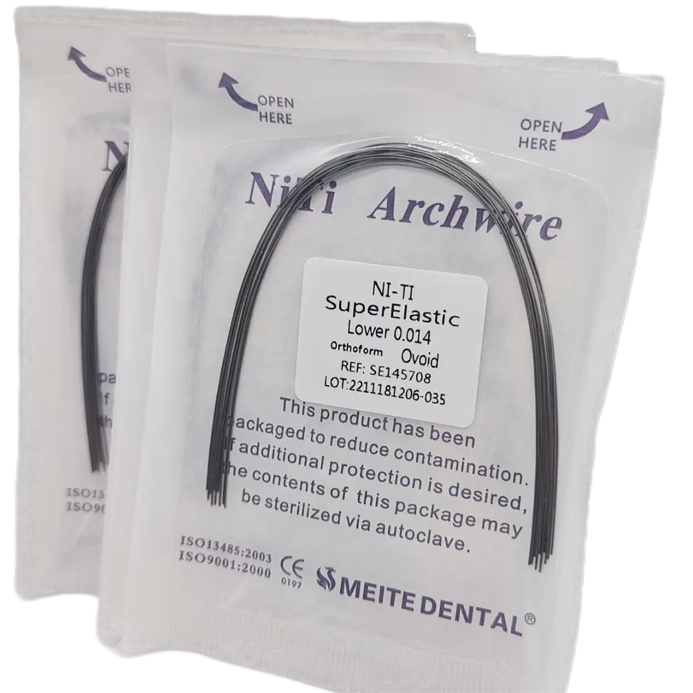 20Packs Dental Orthodontic Round Arch Wires Super Elastic Wire Niti Ovoid Form
