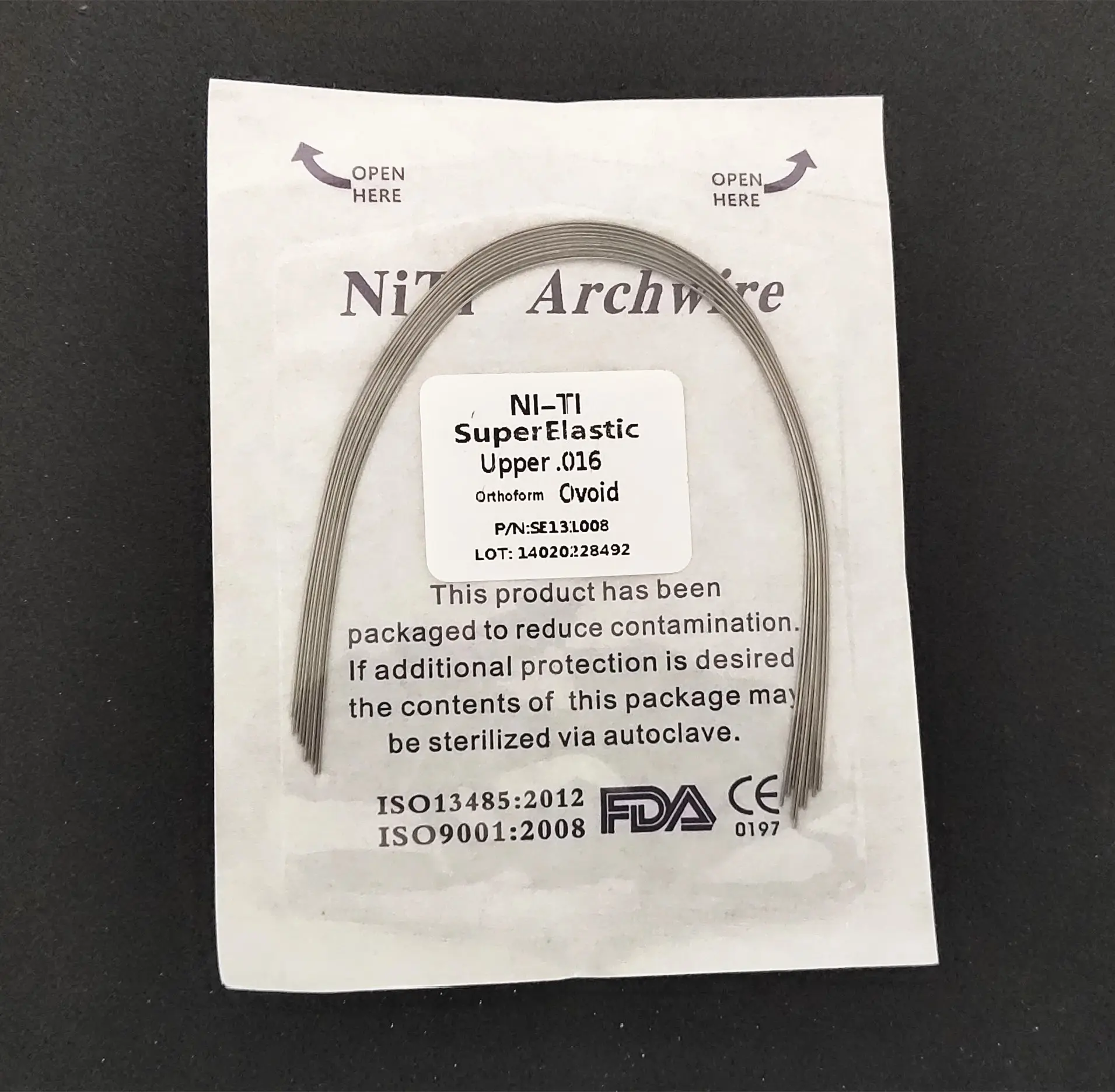 10 Packs Dental Orthodontics Super Elastic Niti Round Arch Wires Ovoid Form