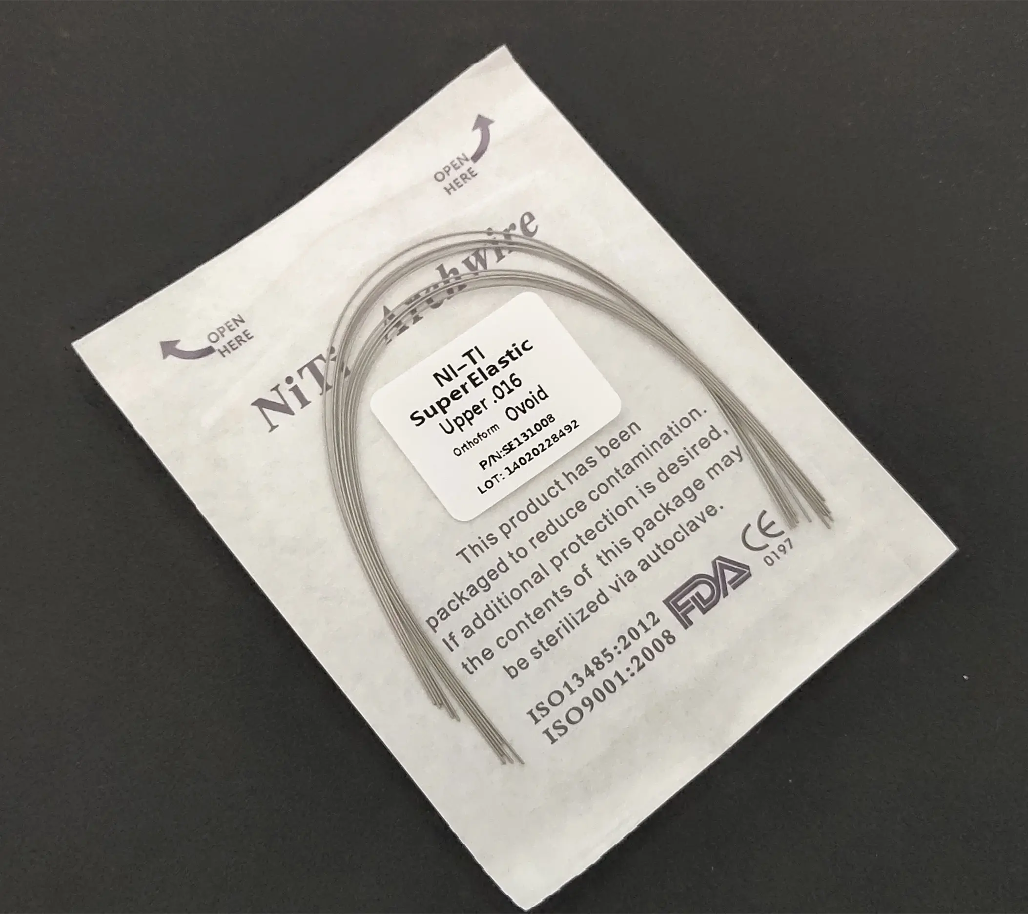 10 Packs Dental Orthodontics Super Elastic Niti Round Arch Wires Ovoid Form
