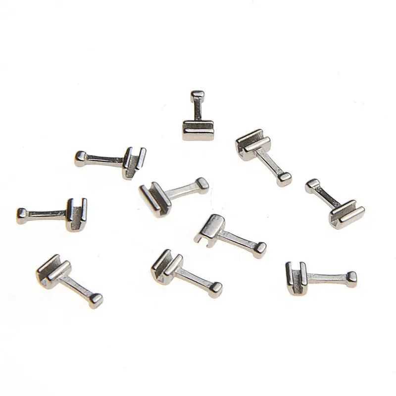10 Packs Crimpable Hooks Open Surgical Hook Long Type 100 Pcs Dental Orthodontics Product