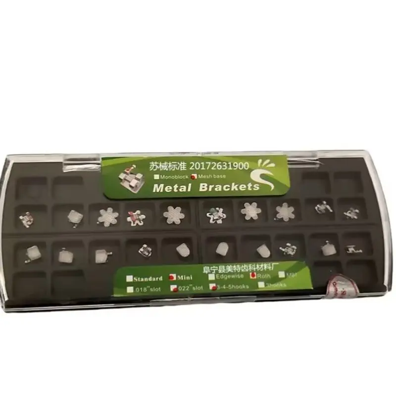 Dental Odontologia Metal Braces Cartoon Brackets Mini Roth 022 345 Hooks Mesh Base Flower Star Diamond Heart