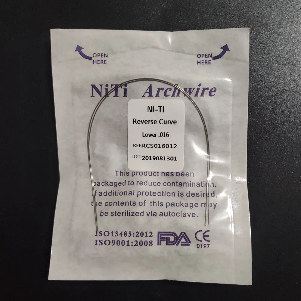 5 Packs Orthodontic Reverse Curve Niti Round Arch Wire Dental Material Dentist Clinic Product 2pcs/pk
