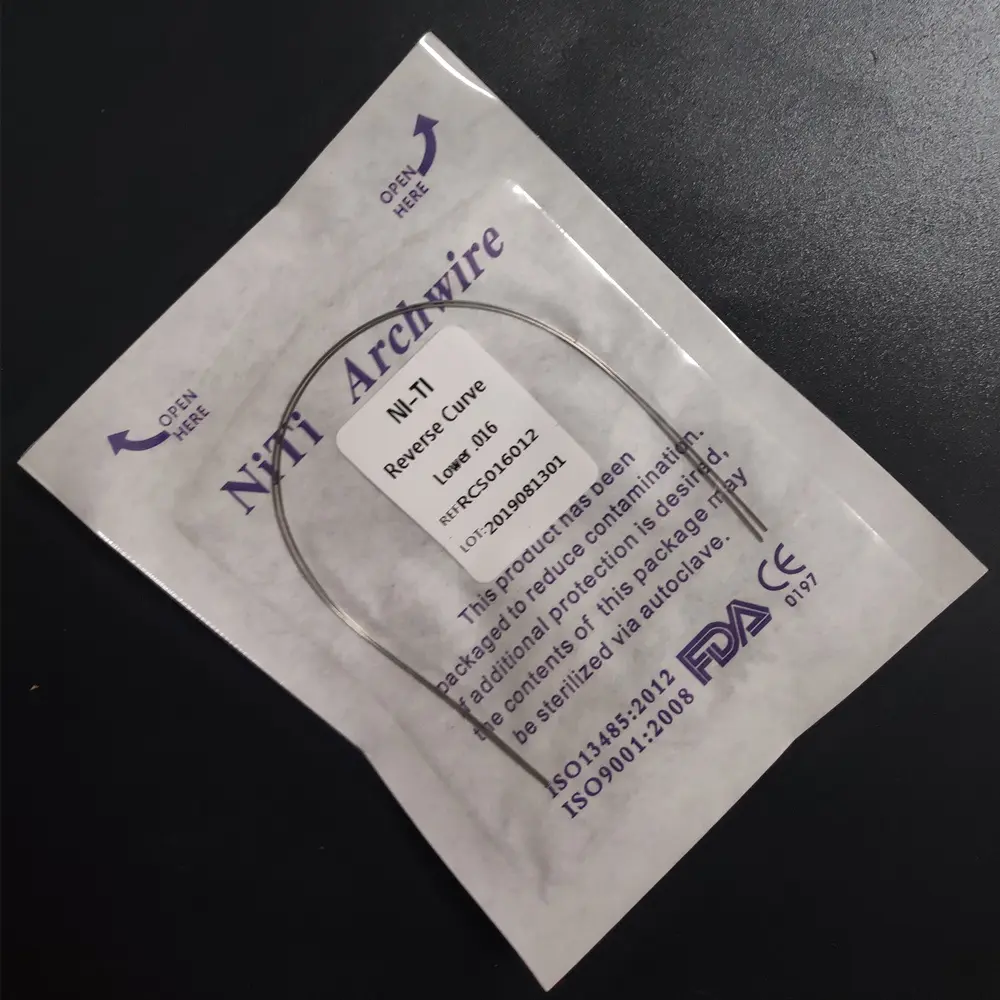 5 Packs Orthodontic Reverse Curve Niti Round Arch Wire Dental Material Dentist Clinic Product 2pcs/pk