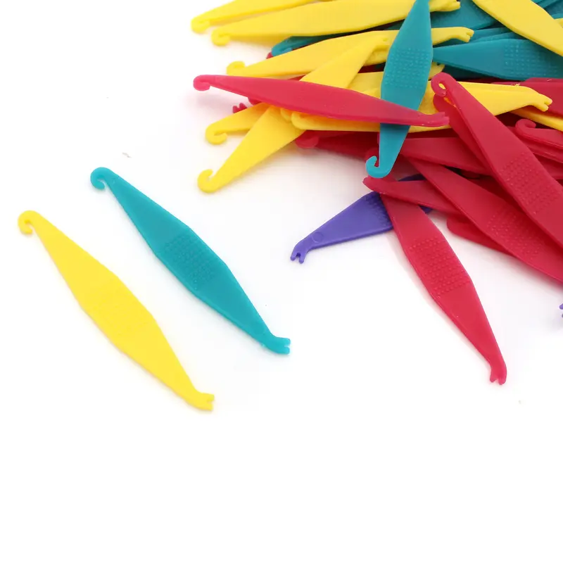 100Pcs/bag Mixed Color Dental Orthodontic Disposable Elastic Placing Hook Elastomeric Ligature Tie Placer Oral Tooth Care Tools