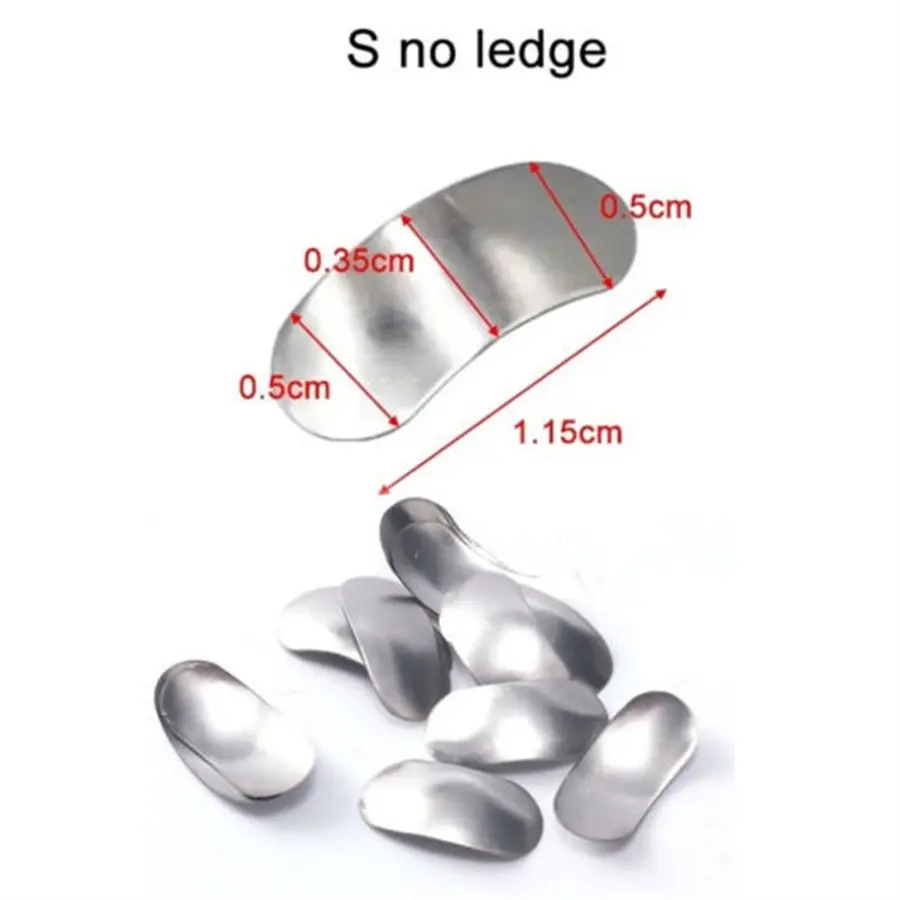 100Pcs Dental Metal Matrices Bands Sectional Contoured Matrix Refill S/M/L Sizes 35μm ​for Teeth Replacement Dentsit Tools