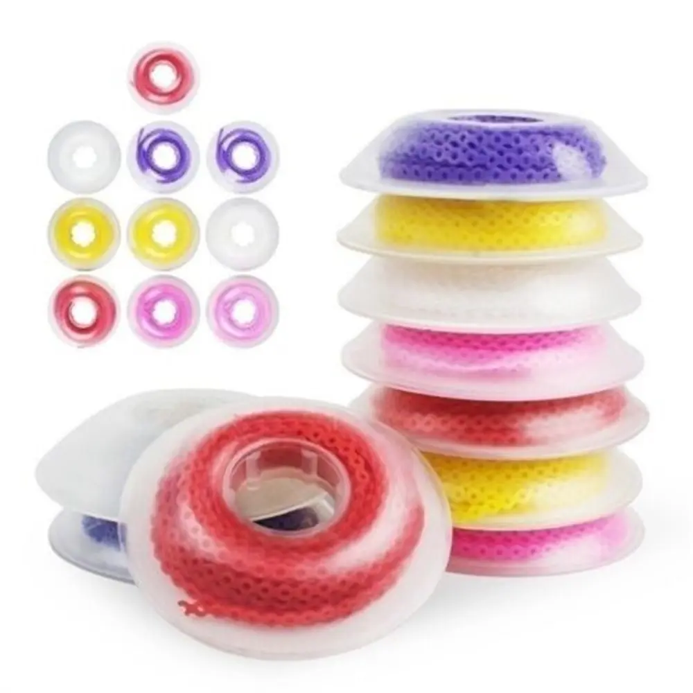 Dental Orthodontic Elastic Power Chain Colored Rubber Band Spool Long Short Continuous Power Chain
