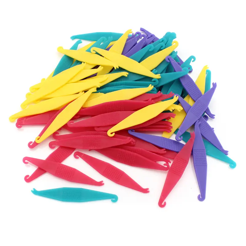 100Pcs/bag Mixed Color Dental Orthodontic Disposable Elastic Placing Hook Elastomeric Ligature Tie Placer Oral Tooth Care Tools