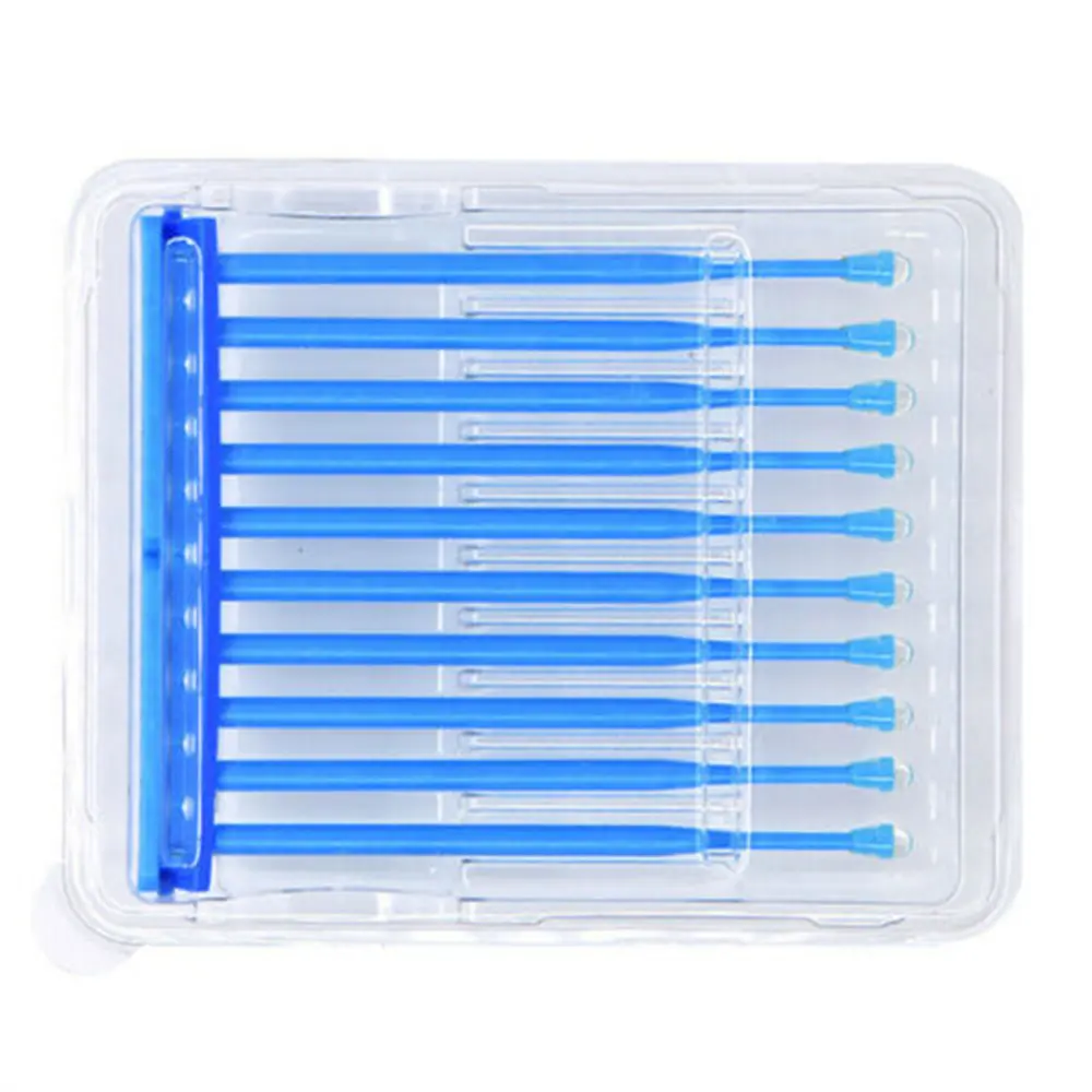 10pcs Dental Adhesive Tip Applicator for Tooth Crown Porcelain Veneer Disposable Health Care Dental Sticks Brush Dental Material