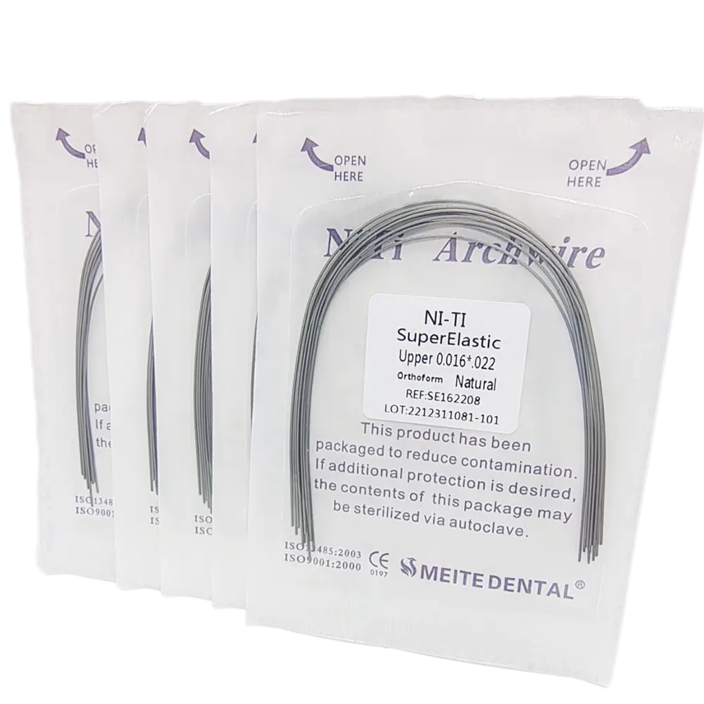 10Pieces Dental Niti Archwires Natural Orthodontics Accessories Round/Rectangular Arch Wires Nature Form