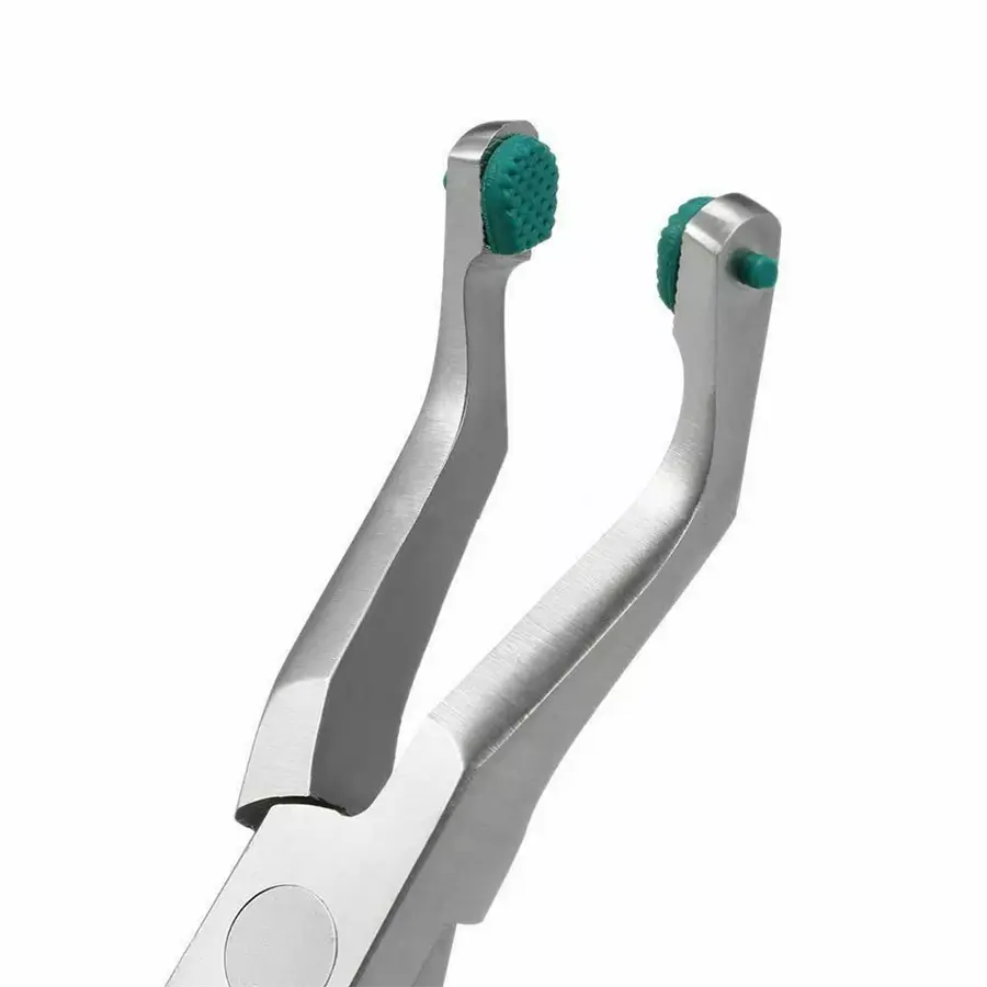 1pcs Dental Crown Remover Plier With Green Rubber Green Tips Dentist temporary crown Remover Tools