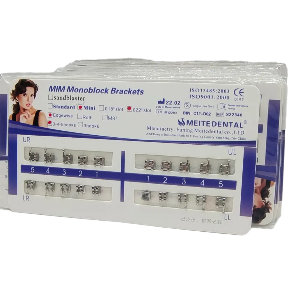 100Pks braces for teeth odontología dental materiales odontológicos Mini Edgewise 022 Hooks 345 Dental Treatment Materials Tools