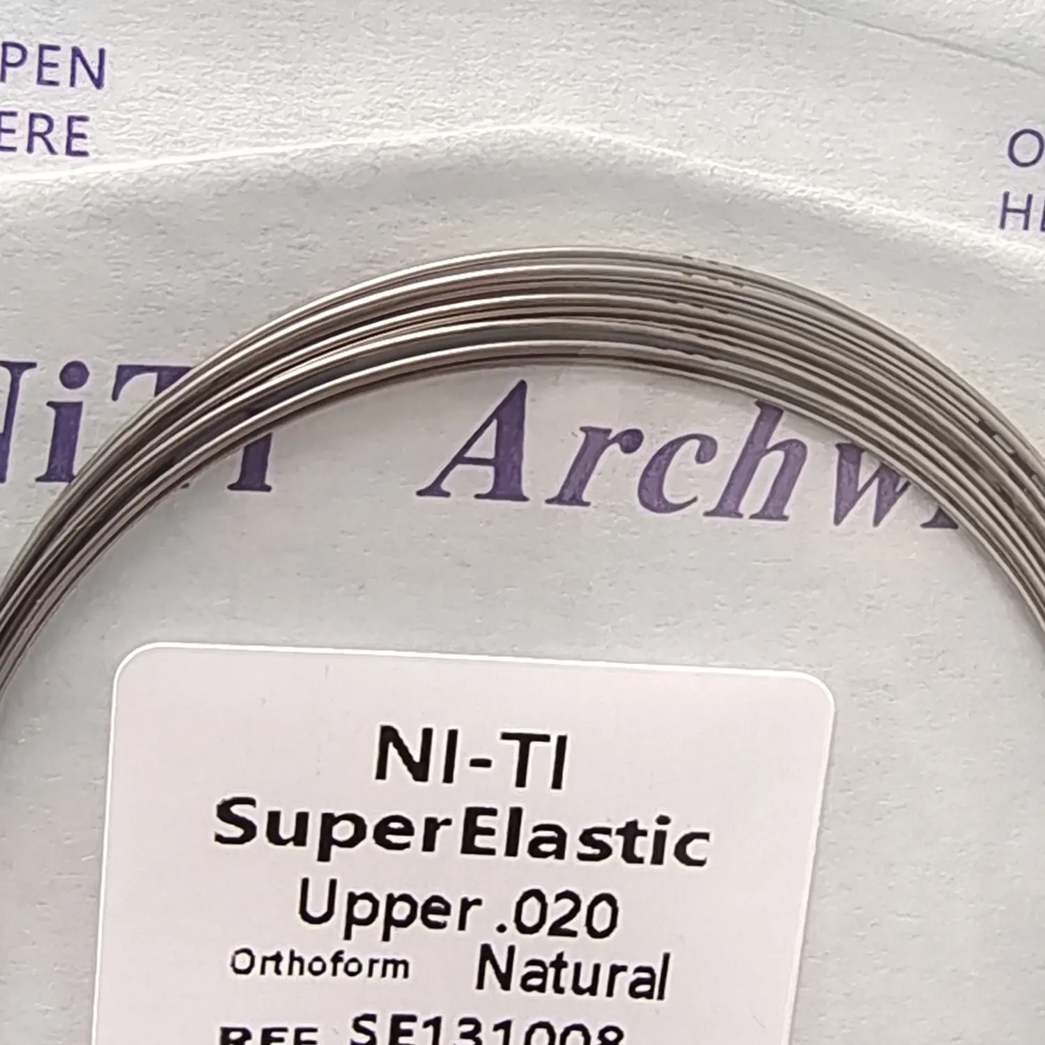 100Packs/1000Wires Odontologia Arches Dental Super Elastic Niti Round Arch Wires Arcs Nature Form