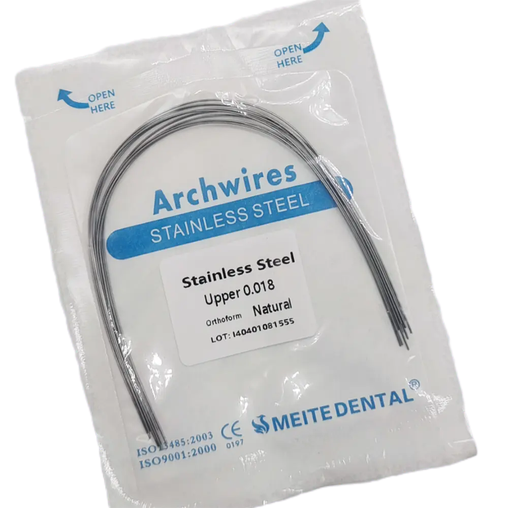100Bags Dental Orthodontic Stainless Steel Round Arch Wires Nature Form All Sizes arco redondo de acero