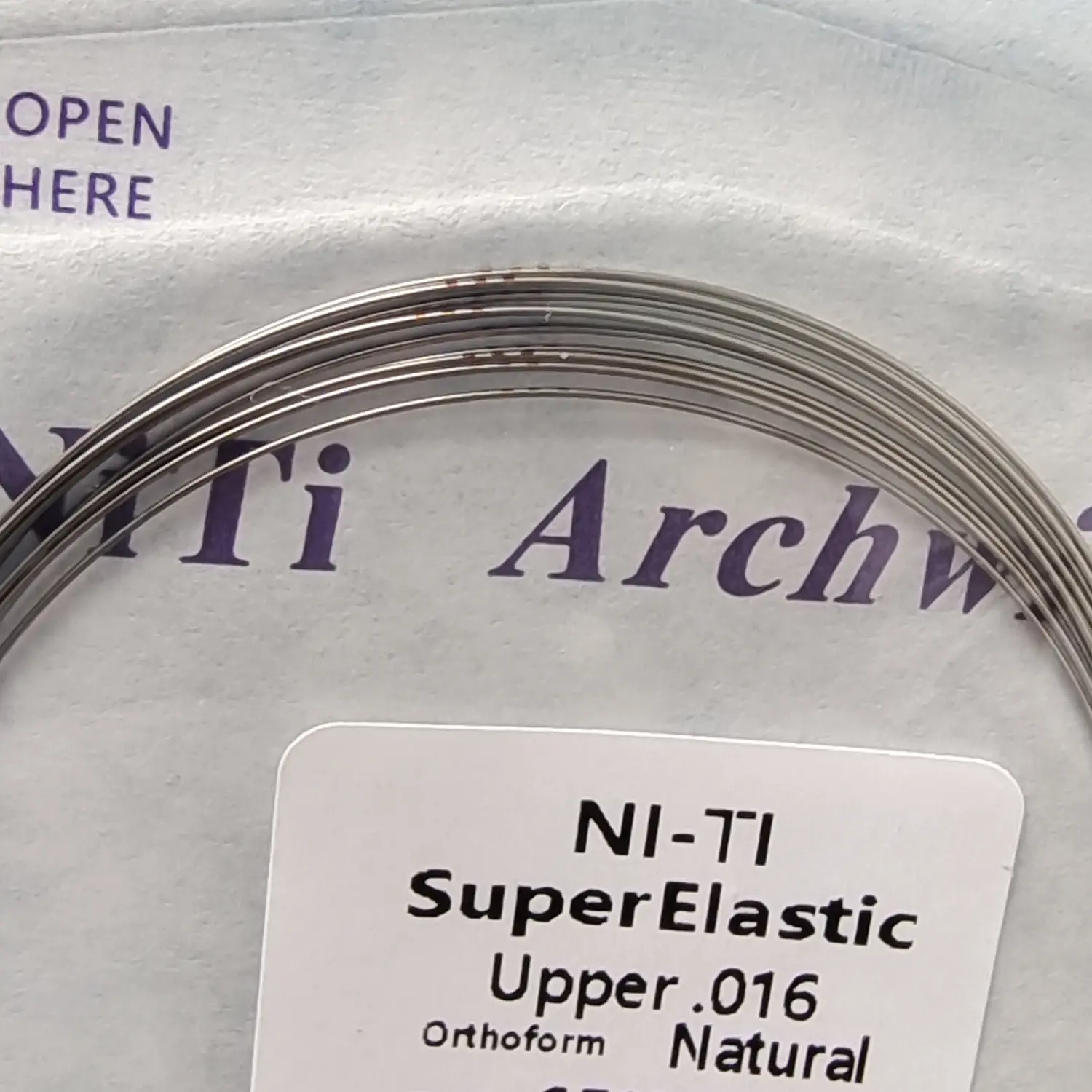 100Packs/1000Wires Odontologia Arches Dental Super Elastic Niti Round Arch Wires Arcs Nature Form