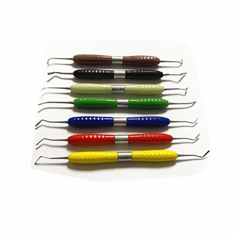 7Pcs Double-Head Dental Composite Resin Filling Spatula for Aesthetic Restoration - Resin Filler Instrument - Dentist Tools
