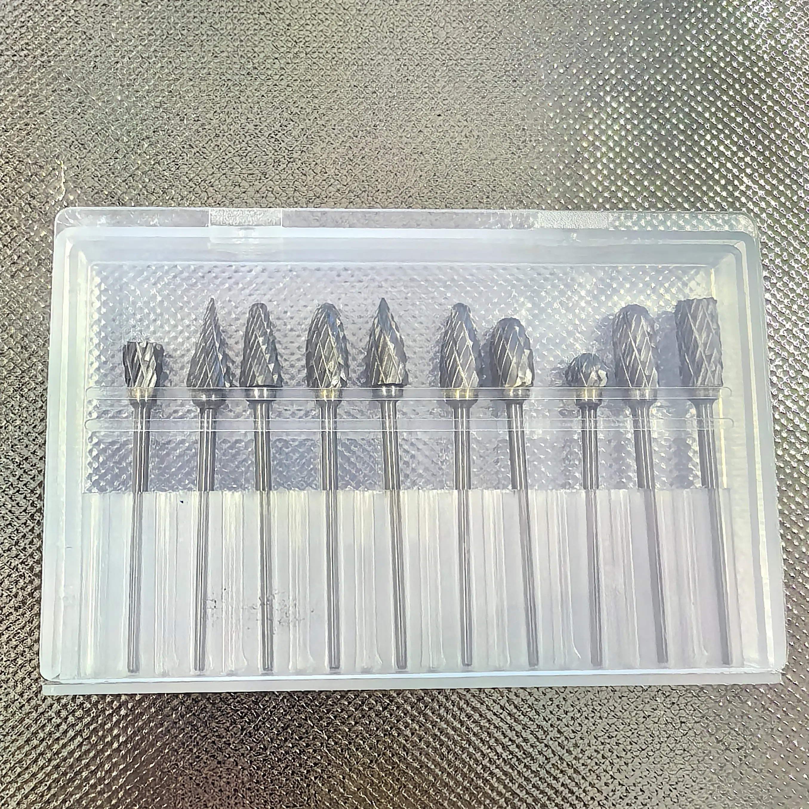 1Box DENTAL Carbide Drills Kit Popular Dentistry Tool HP 2.35mm Autoclavable for Universal Grinding/Removing/Polishing Tungsten