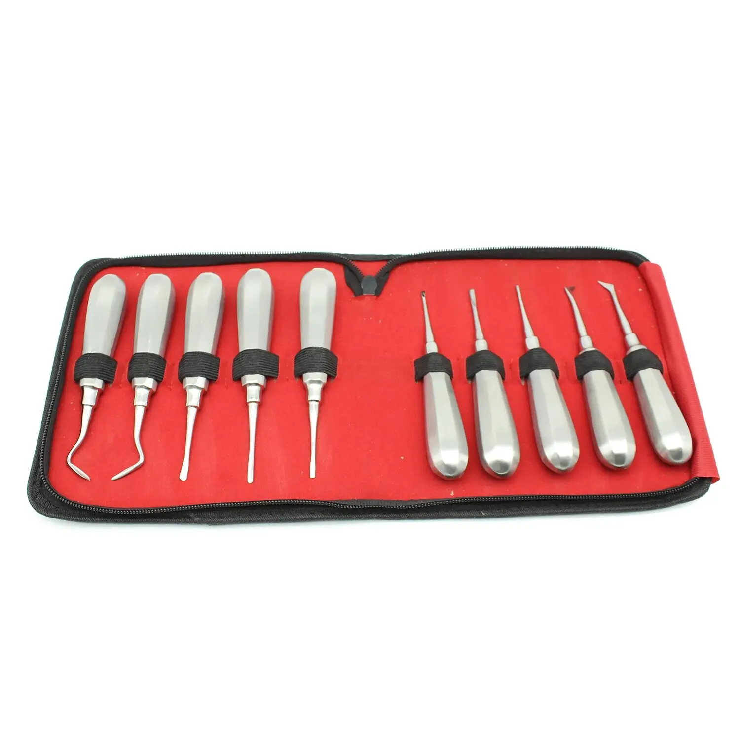 Dental Luxating Elevator Curved Root Teeth Clareador Hexagon Handle Stainless Steel Surgical Instrument Tool for Dentist Use