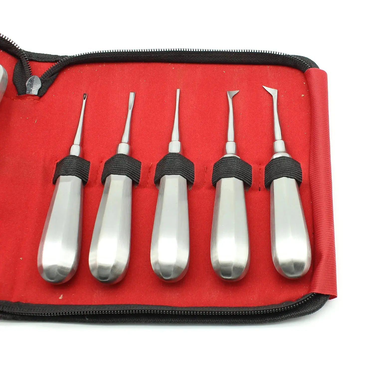 Dental Luxating Elevator Curved Root Teeth Clareador Hexagon Handle Stainless Steel Surgical Instrument Tool for Dentist Use