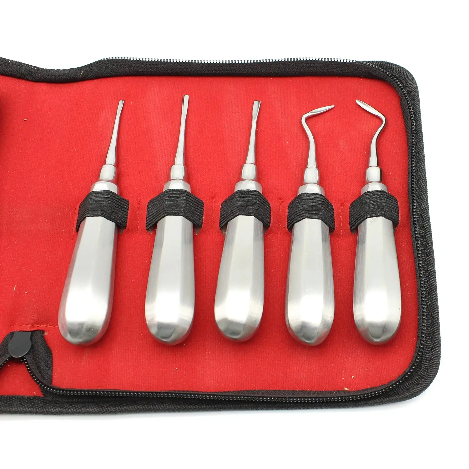 Dental Luxating Elevator Curved Root Teeth Clareador Hexagon Handle Stainless Steel Surgical Instrument Tool for Dentist Use