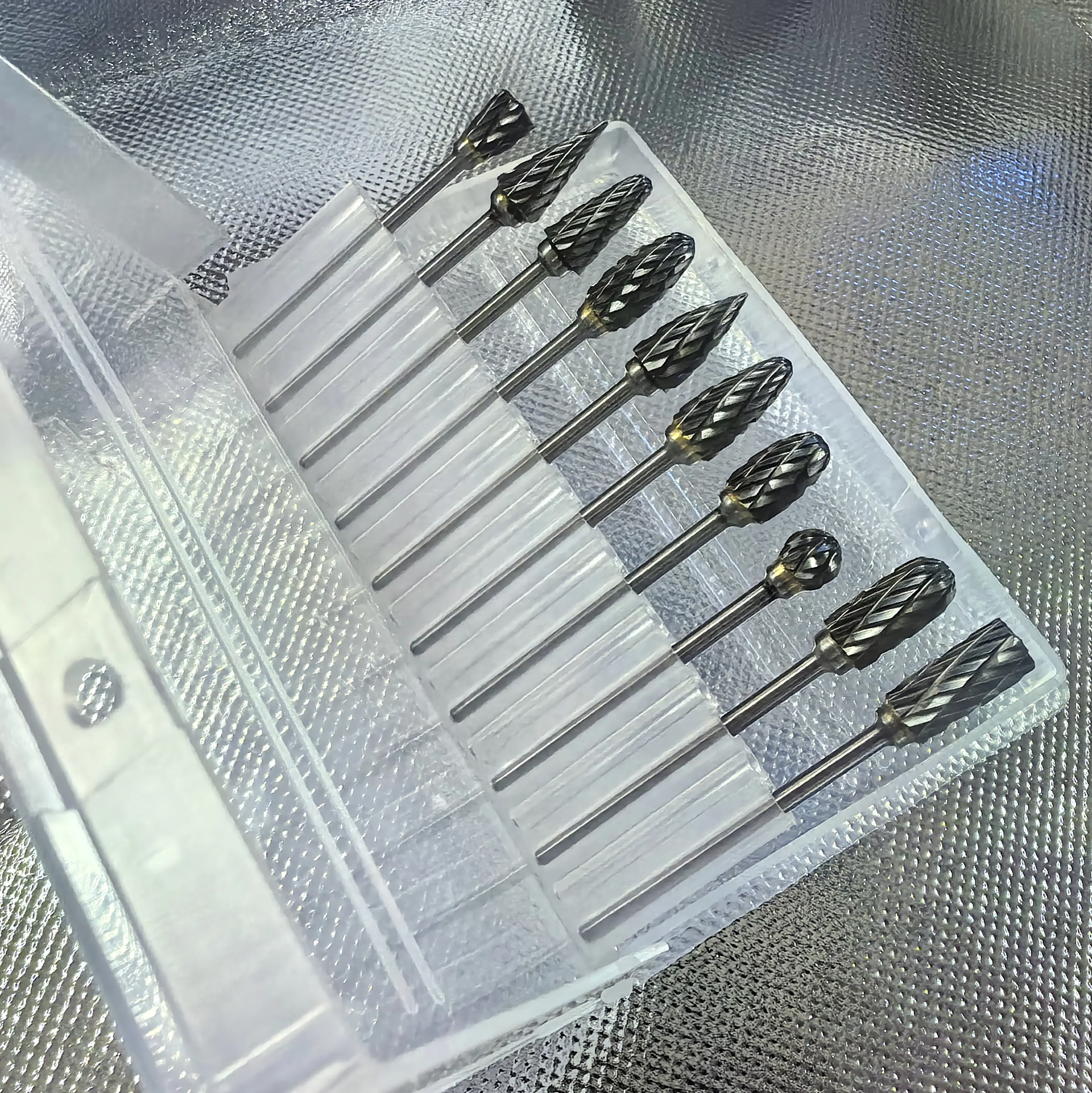 1Box DENTAL Carbide Drills Kit Popular Dentistry Tool HP 2.35mm Autoclavable for Universal Grinding/Removing/Polishing Tungsten