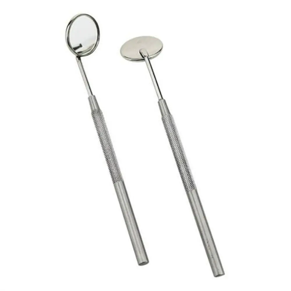 Dental Mouth Mirror Set with Handle 12 Pcs Stainless Steel Dental Basic Instruments for Medical Use