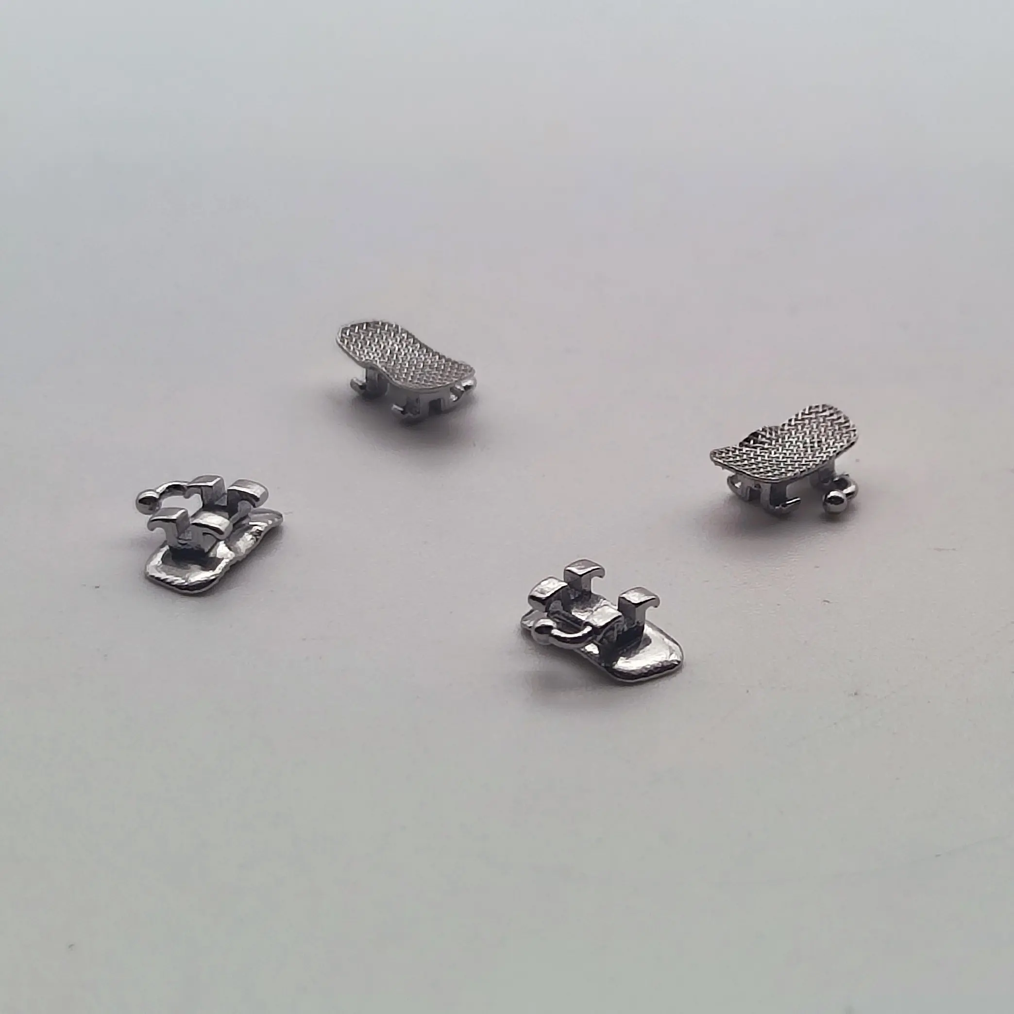 80Pcs/20Bags 1st Molar Brackets 022 Big Bracket Roth Mbt Edgewise With Hook No Hook  Mesh Base Dental Orthodontics