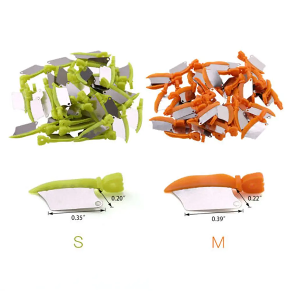 50pcs/Box Dental Prime Teeth Interproximal Plastic Fender Wedge With Protection Steel Matrix Protects Gingiva Blades Wedges