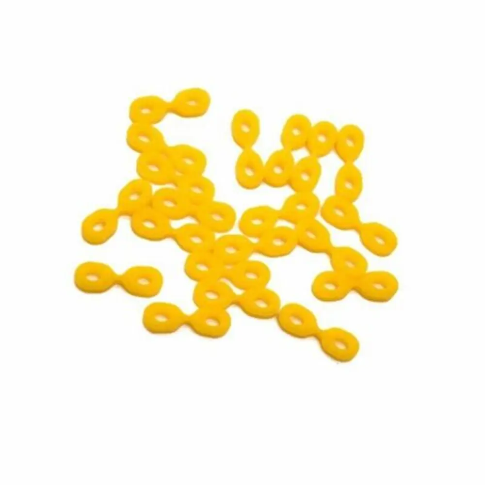 40Pcs Dental Wedge Matrix Matrices Tooth Seperator Elastic Rubber Fixing Wedges 2.0/2.5 MM Fit Into Any Interdental Space