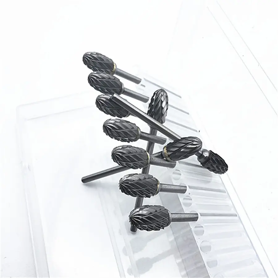 10Pcs DENTAL Tungsten Carbide Drills Kit Dentistry Tool HP 2.35mm for Universal Grinding/Removing/Polishing