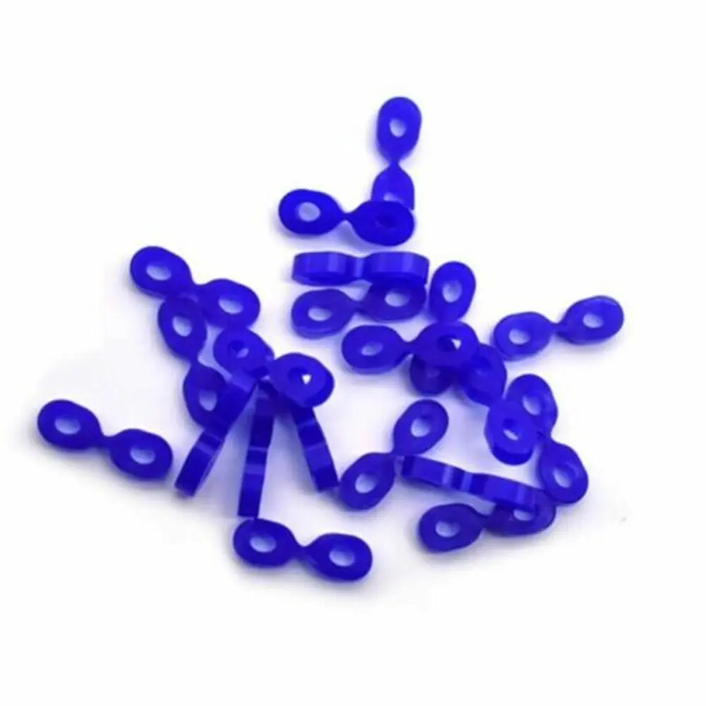 40Pcs Dental Wedge Matrix Matrices Tooth Seperator Elastic Rubber Fixing Wedges 2.0/2.5 MM Fit Into Any Interdental Space