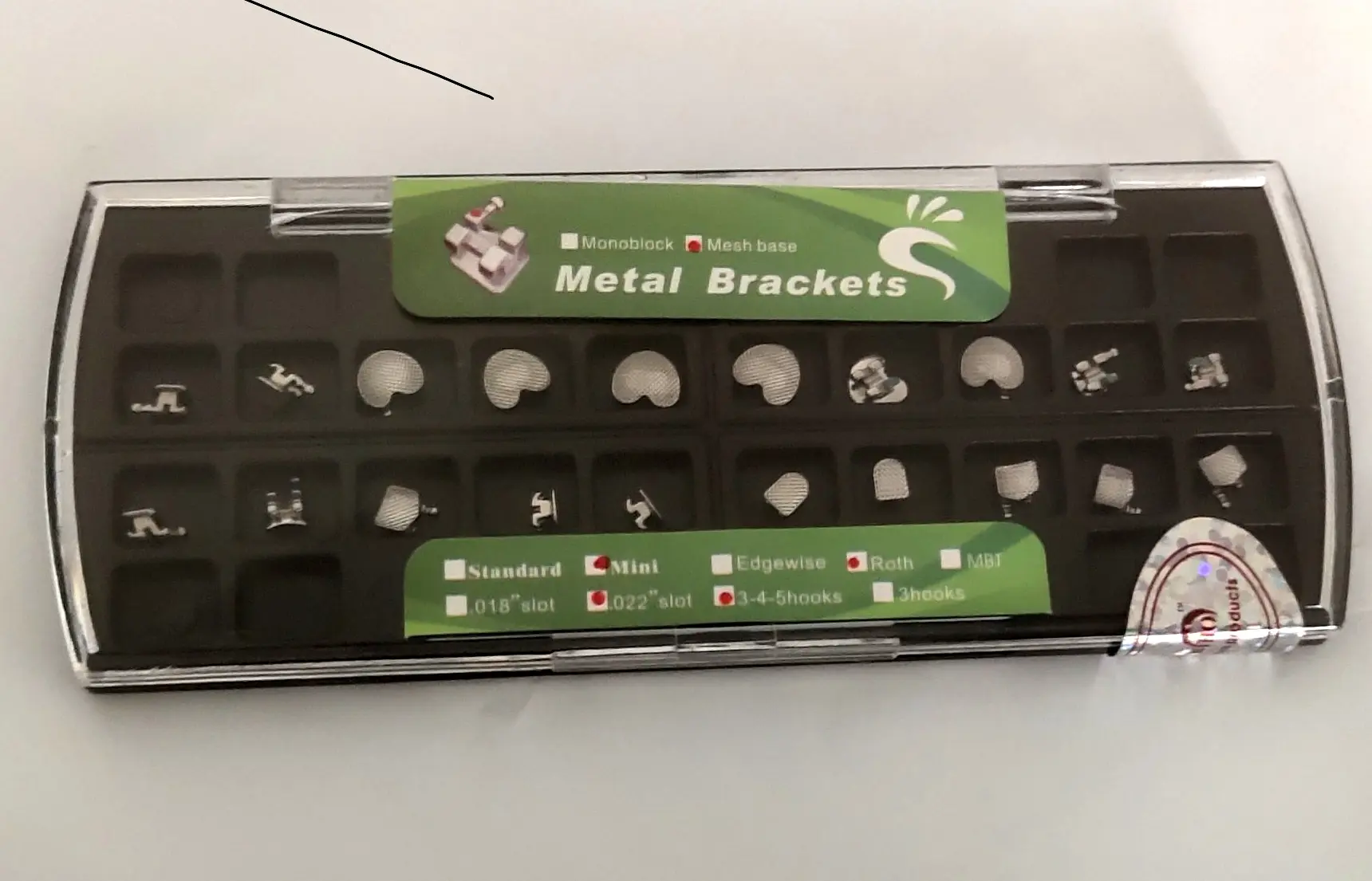 Cartoon Bracket Heart Mini Roth 022 Slot 345 Hooks Dental Orthodontic Metal Braces Bracket Ultrathin Mesh Base