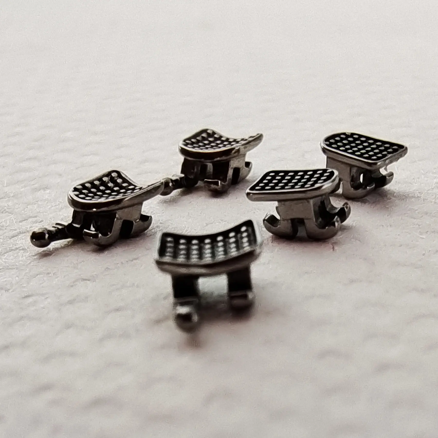 5 Setsl Dental Brackets Teeth Braces Mini Roth Mbt Edgewise 022 no/3/345 MIM Meta Mesh Base Orthodontis Accessories