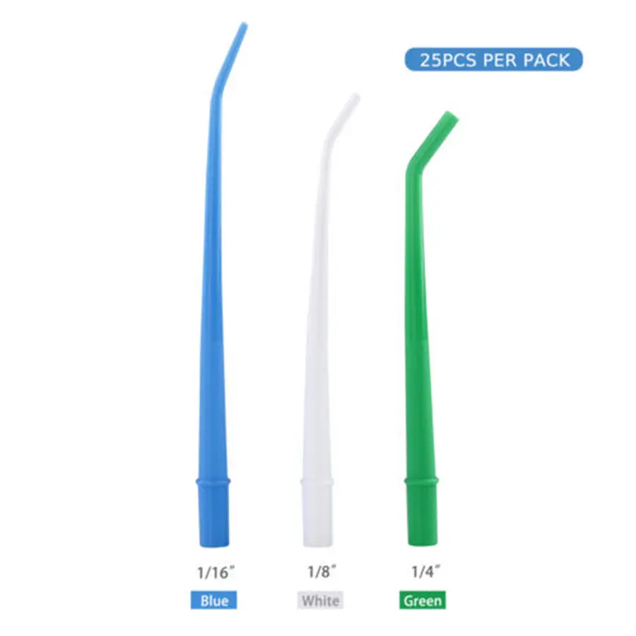 25pcs Disposable Dental Saliva Ejector Surgical Suction Tips Long Slim Type Dentistry Clinic Strong Suction Tube Dentist Tools
