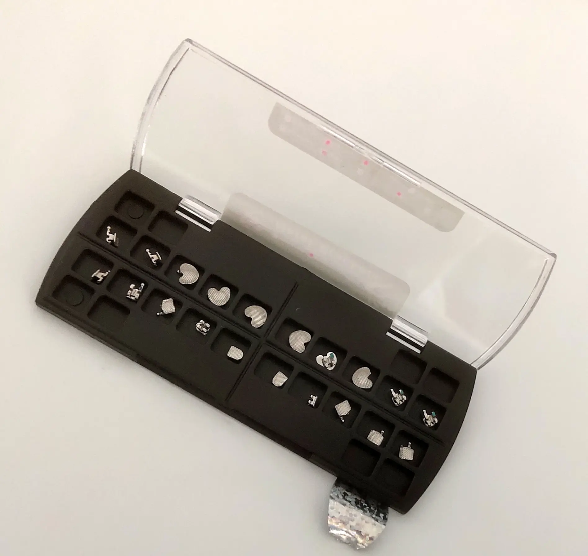 Cartoon Bracket Heart Mini Roth 022 Slot 345 Hooks Dental Orthodontic Metal Braces Bracket Ultrathin Mesh Base
