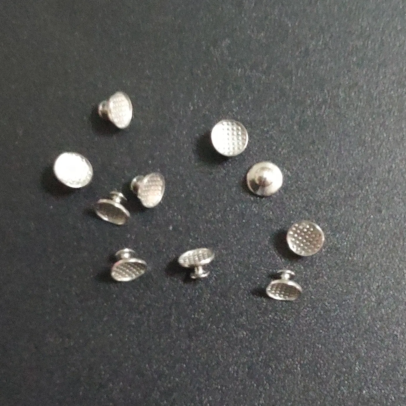 10Pieces Dental Orthodontics Lingual Buttons Bonding Bondable Round Base Mesh Base