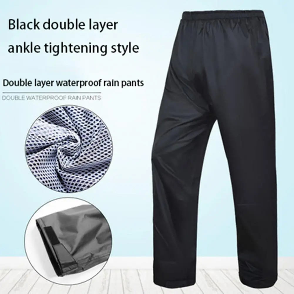 Women Men Climbing Hiking Rain Trousers Camping Pants Trekking Climbing Hiking Waterproof Pants Outdoor Working  Rain Pants