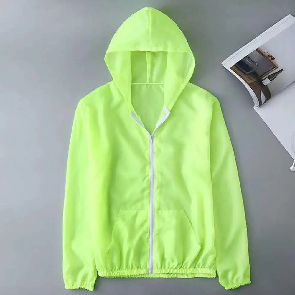 Women Men Sun Jacket Breathable Long Sleeve Zipper Coat Anti UV Sunscreen Windbreaker Hiking Jacket Sports Jacket