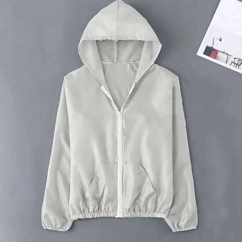 Women Men Sun Jacket Breathable Long Sleeve Zipper Coat Anti UV Sunscreen Windbreaker Hiking Jacket Sports Jacket