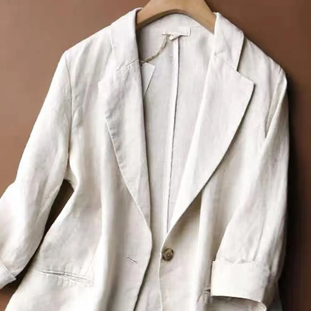 Women Suit Coat Korean Turn down Collar Long Sleeves Women Jacket Office Ladies Lapel Pockets Women Jackets