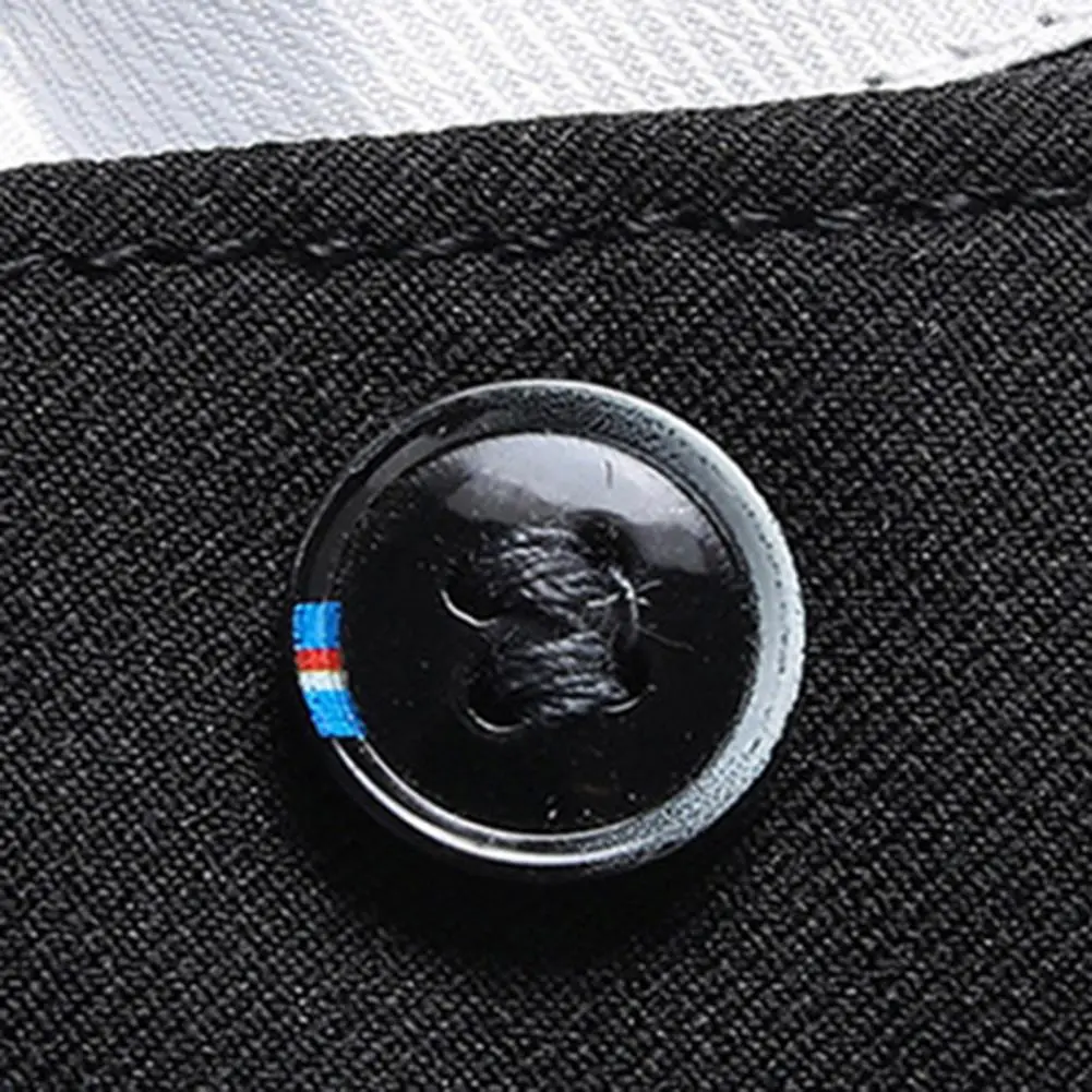 Men Business Pants Middle-aged Stretchy Double Pockets Full Length Zipper Fly Suit Pants Loose Straight Thin Men's Trousers